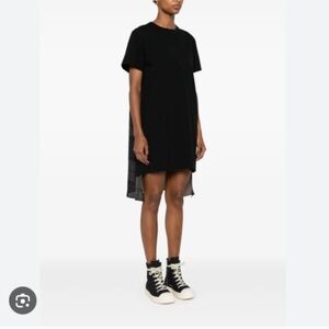 Sacai Panelled Mini Dress Navy Blue, Size 4